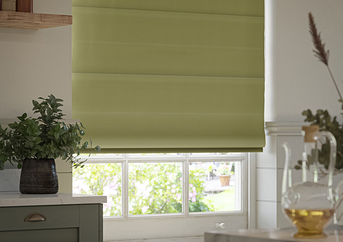 Ascot, Muted Green - Twist&Fit Roman Blind - Image 5